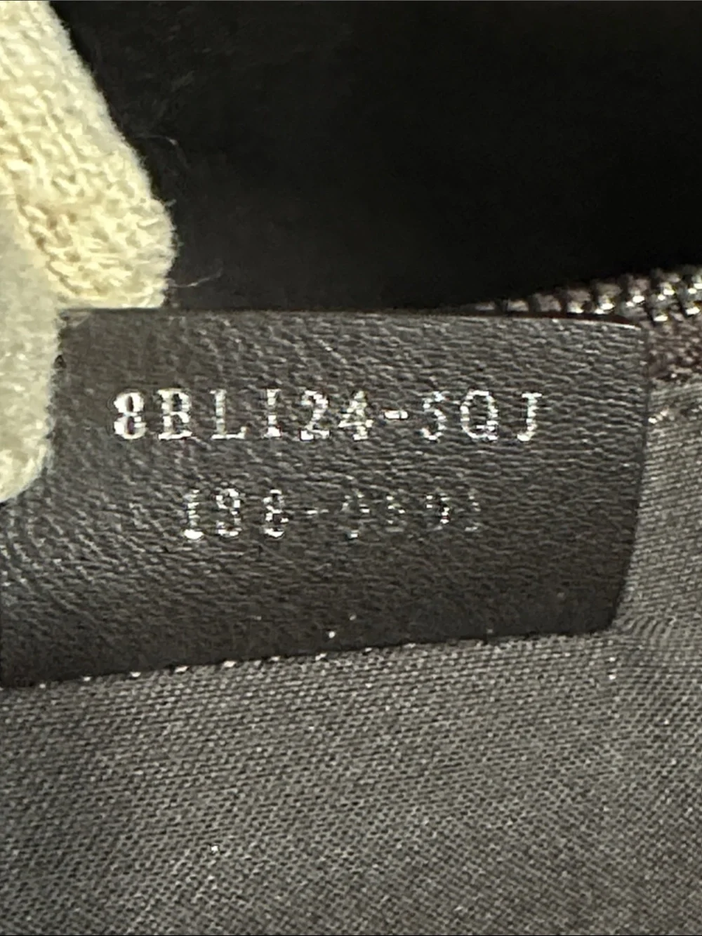 Fendi Blue Leather Satchel with Tan Accent